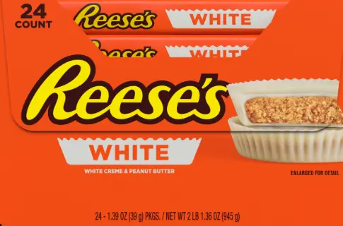 Reeses White Peanut Butter Cups 24-1.39oz