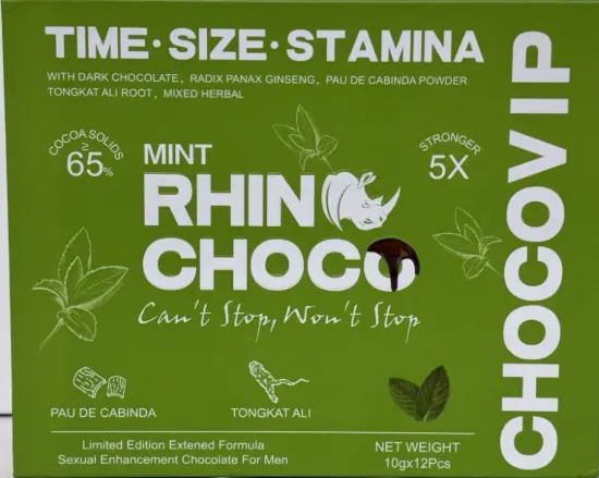 Rhino Choco Mint 12 Pcs