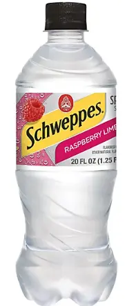 Schweppes Seltzer Raspberry Lime 24-20 Oz(Deposit Included)