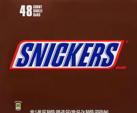 Snickers Bar Single Size 48-1.86 Oz
