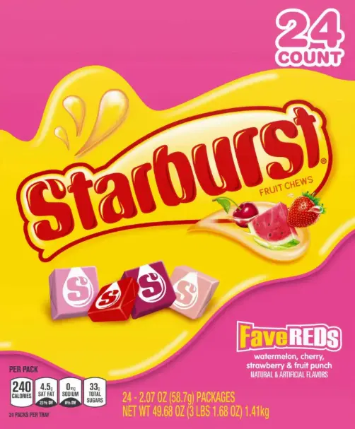 Starburst Five Reds 24-2.07oz