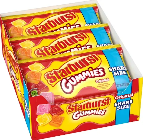 Starburst Original Gummies Share Size 15-3.5 Oz