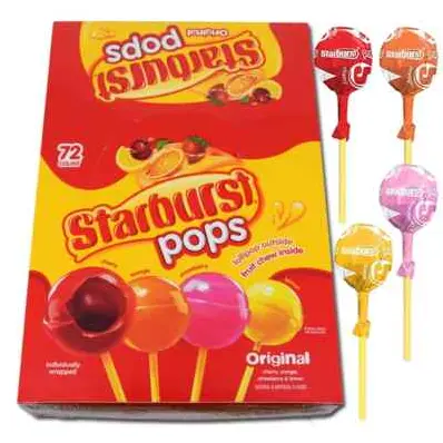 Starburst Pops Original 72-0.85 Oz