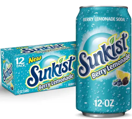SUNKIST - Berry Lemonade 12 pack 12 Oz Can