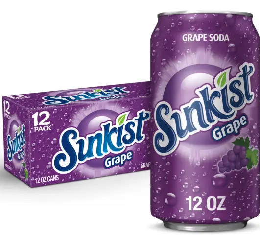 SUNKIST - Grape 12 pack 12 Oz Can