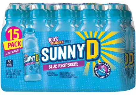 Sunny D Tangy Blue Raspberry 15-11.3 Oz