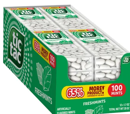 Tic Tac Freshmints 12-100ct