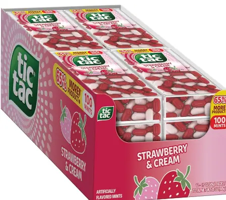 Tic Tac Strawberry Cream 12-100ct
