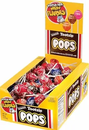 Tootsie Pops Assorted 100ct
