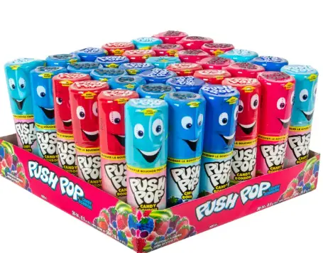 Topps Push Pop Fruit 24-0.5oz