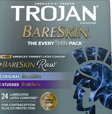 Trojan Bareskin Variety (The Everythin Pack) Grey 6-3ct