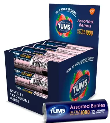 Tums Assorted Berry 750 12ct