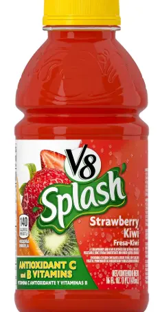 V8 - 16 Oz Bottle Splash Kiwi