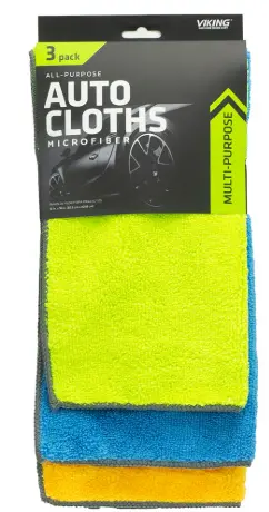 Viking Microfiber Auto Cloth 3 pack
