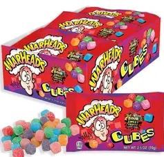 Warheads Sour Sweet Chewy Cubes 15-20 Oz