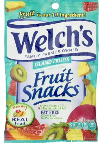 Welchs Fruit Snacks Island Fruits 12-5oz