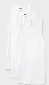 White Tank Top Size L