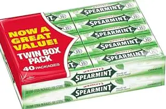 Wrigley's Twin Pack Spearmint 40-5 Stick