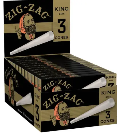 Zig Zag Cigarette Paper Cones 3-1 1/4