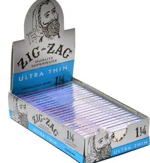 Zig Zag Ultra Thin Natural 1 1/4 24ct