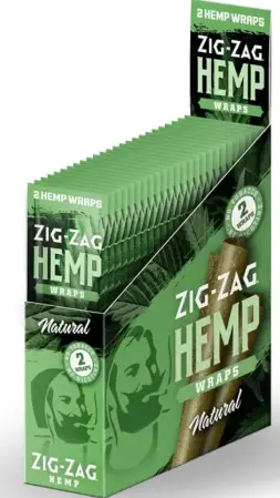 Zig Zag Wraps Hemp Natural 25-2pk