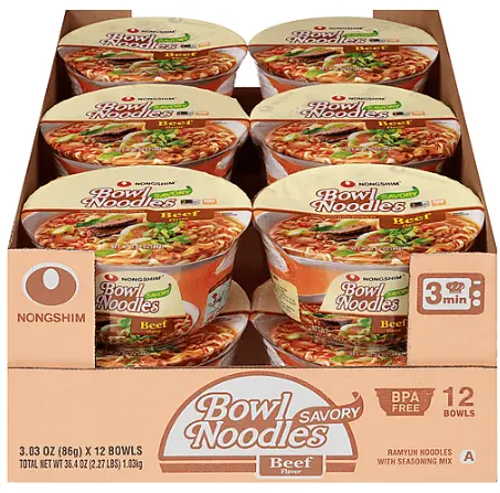 NongShim Bowl Noodle Beef