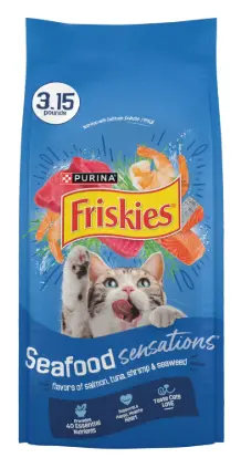 Friskies Seafood Sensations Cat Food 4-3.15 Lb