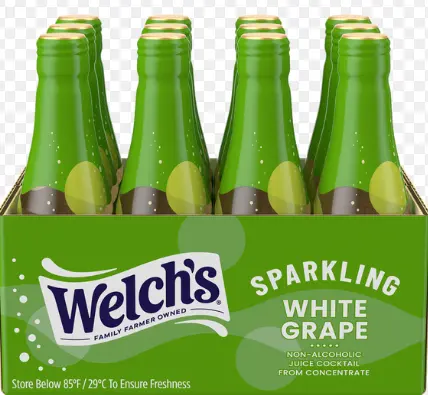 Welch's Sparkling White Grape 12-8.4 Oz
