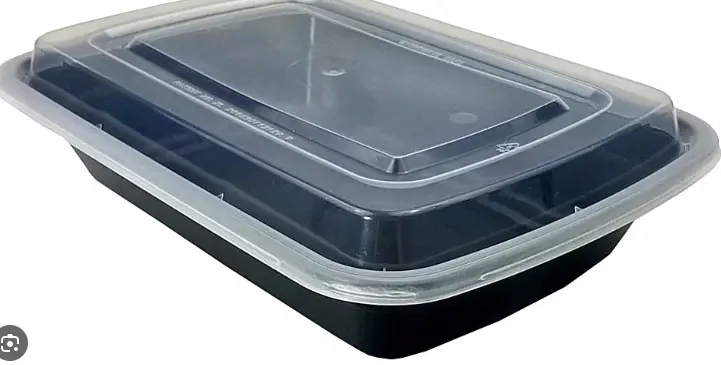 32  Microwaveable Container Black 150-32 Oz