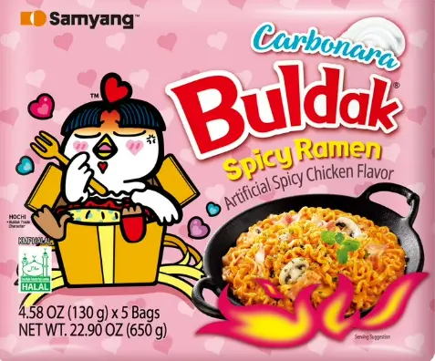 Buldak Spicy Chicken Carbonara 5-4.90