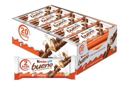 Kinder Bueno Chocolate Bar 30-0.15 Oz