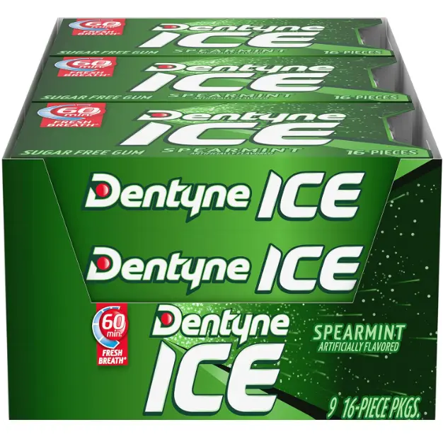 Dentyne Ice Spearmint 9-16 Piece