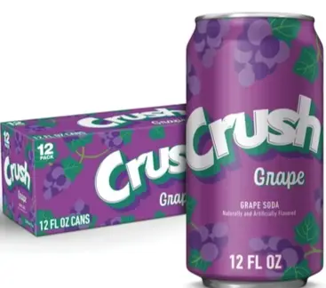 CRUSH GRAPE CAN 12-12OZ