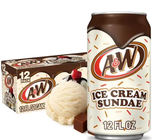 A&W ICE CREAM SUNDAE CAN 12-12OZ