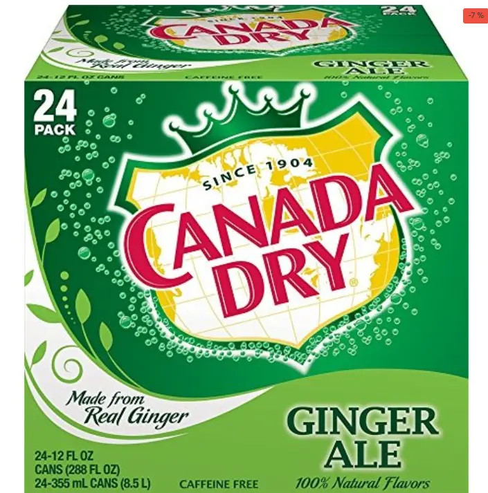 Canada dry ginger 12oz 24 pack
