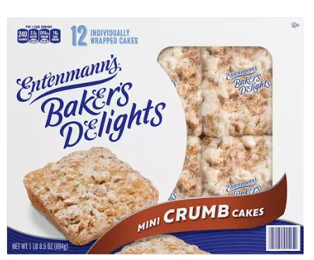 ENTERNMANN'S MINI CRUMB CAKES 1LB 