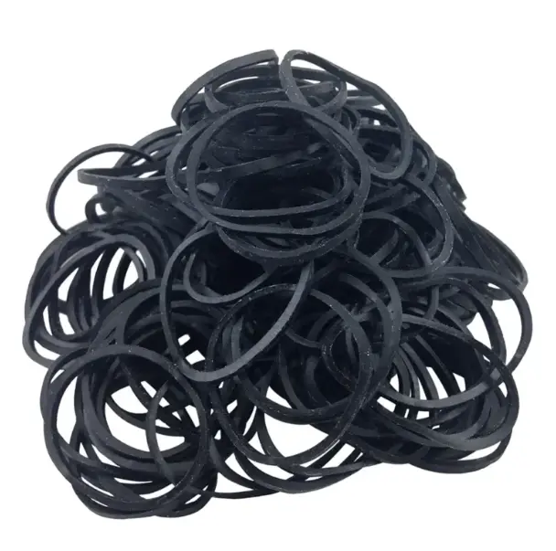 Grante Black Rubber Band 12 CT