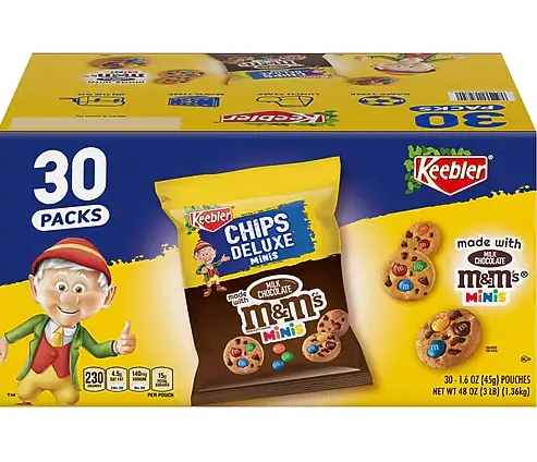 Keebler M&M Minis Cookies 30-1.6OZ