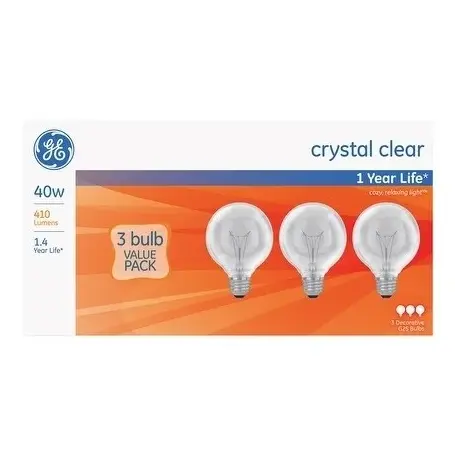 BULBS CLEAR 3PACK 40W
