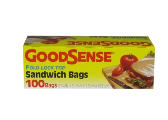 GOOD SENSE SANDWICH BAGS 100 CT