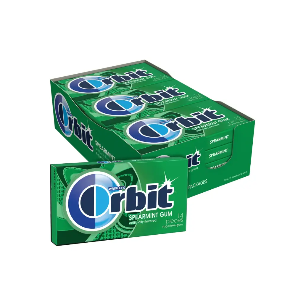 ORBIT GUM SPEARMINT 12-14 CT