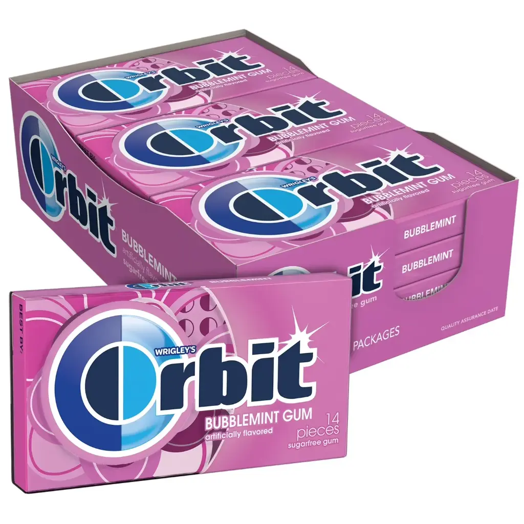 ORBIT GUM BUBBLE MINT 12-14 CT