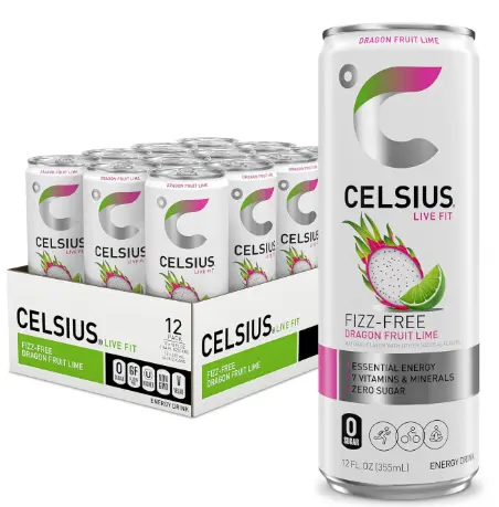 CELSIUS FIZZ FREE DRAGON FRUIT LIME