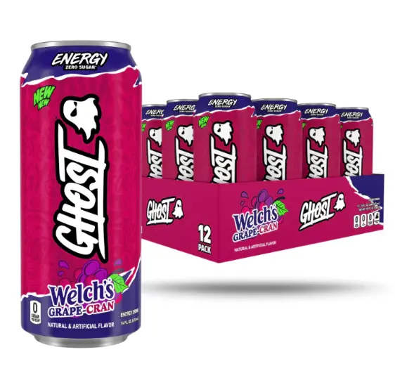 Ghost Welch Grape - Cranberry 16oz 12PK