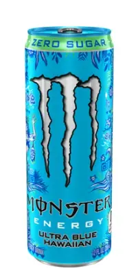 Monster Energy Zero Ultra Blue Hawaiian  