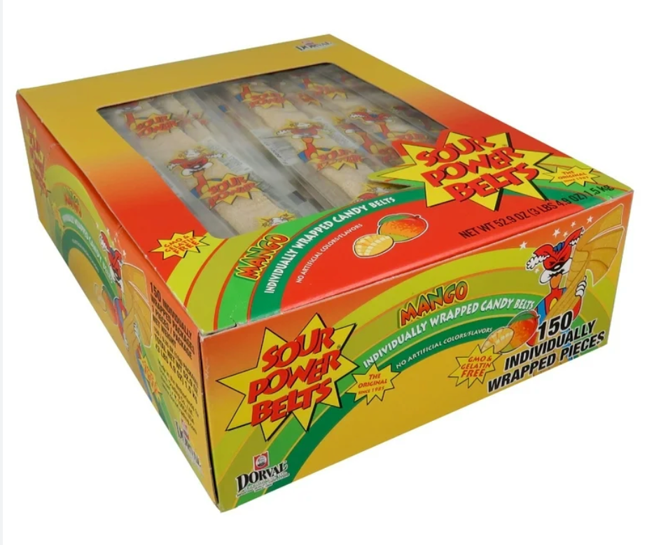 Sour Power Belts Mango 150 ct