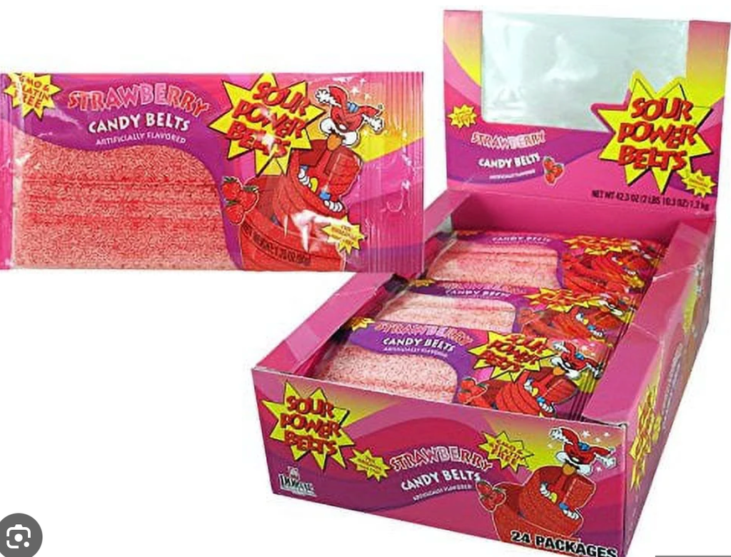 Sour Power Belts Strawberry