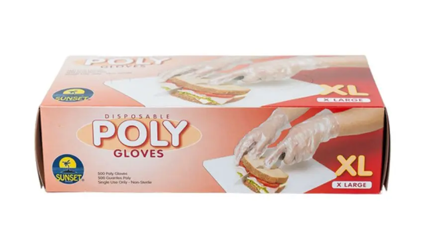 POLY GLOVES LARGE 