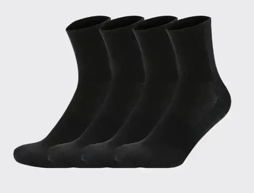 [4 Pair Black Socks] 4 Pair Black Socks