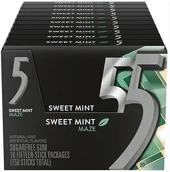 5 Gum Sweet Mint Maze 10-15 Stick